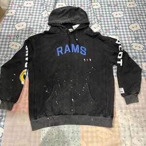 Gallery Dept Black Hooded Drawstring Sweatshirt